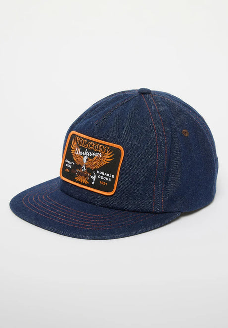 Volcom Hammered Worwear Cap dustbowl-indigo – Vorderansicht