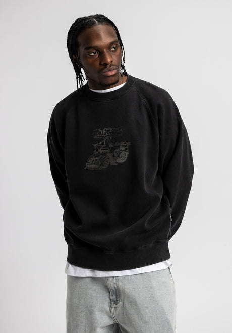 TITUS Hell of a Japan tuner Sweatshirt blackfaded – Vorderansicht