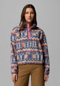 Helvetia II Printed Half Snap Fleece seasalt-retrotree Vorderansicht