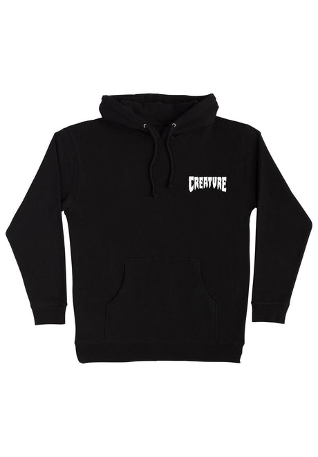 Creature Mono Heavyweight Hoodie black – Vorderansicht