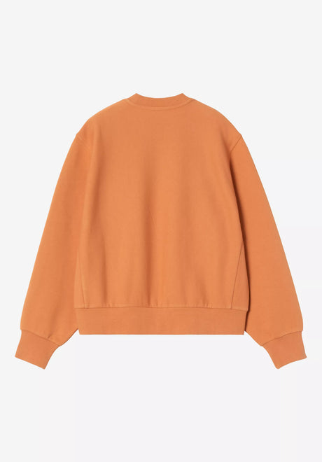 Carhartt WIP W' American Script Sweatshirt redhaven – Rückenansicht