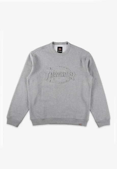Dickies X Thrasher Sweatshirt greymelange – Vorderansicht