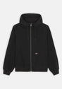 Unlined Canvas Hooded Bomber black Vorderansicht