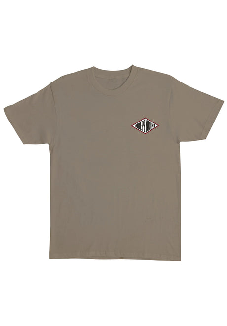 Independent FTR Cap Heavyweight T-Shirt prairie dust – Rückenansicht