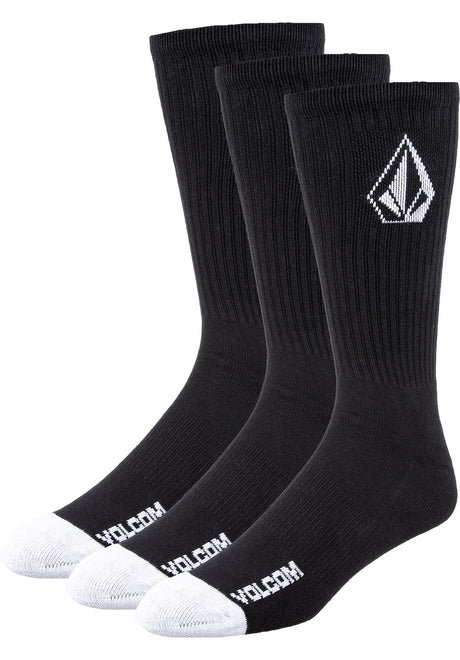 Volcom Full Stone Sock 3Pack Socken black – Vorderansicht