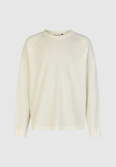Cleptomanicx Thermal Sweatshirt marshmallow – Vorderansicht
