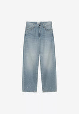 W' Arin bluedestroywash-splatter Vorderansicht