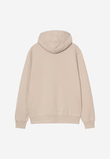 Hooded Script Embroidery fleurdesel-white Rueckenansicht