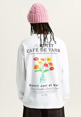 Cafe Vans white Rueckenansicht
