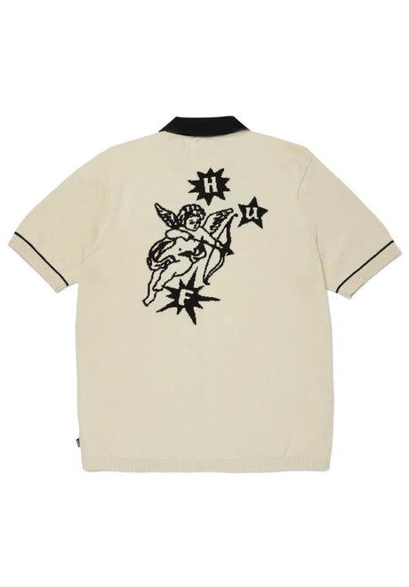 HUF Icarus Polo-Shirt natural – Rückenansicht