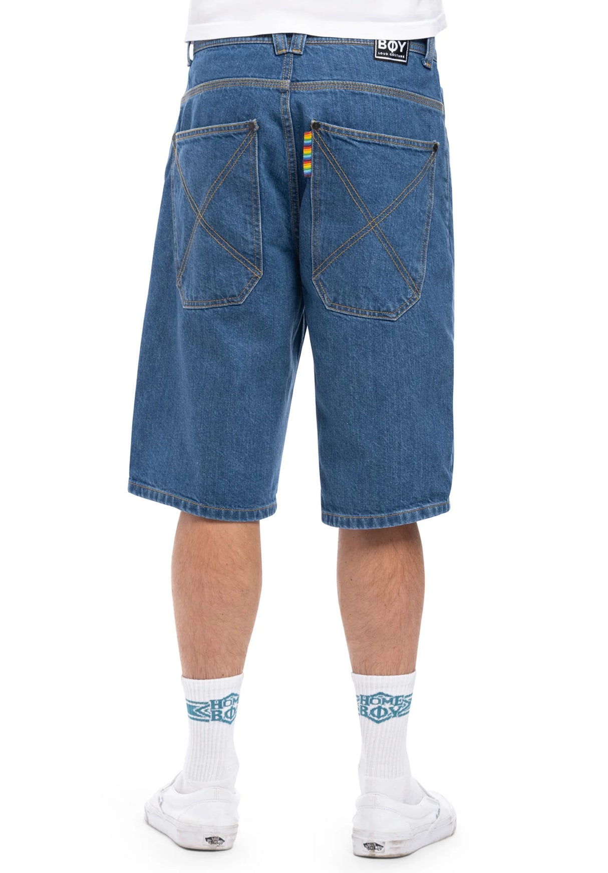 X-Tra Baggy Denim washedblue Rueckenansicht