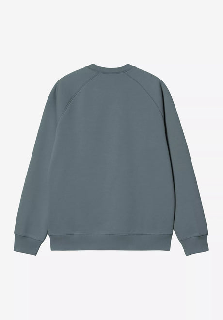 Carhartt WIP Chase Sweatshirt cozyblue-gold – Rückenansicht