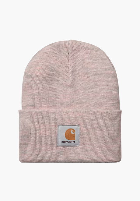Carhartt WIP Acrylic Watch Hat (Heather) Mütze glassypinkheather – Vorderansicht