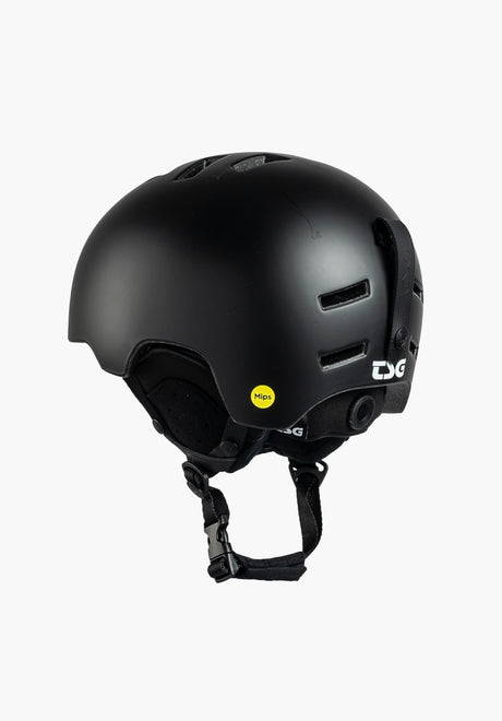 TSG Vertice Mips Solid Color Snowboardhelm satin black – Rückenansicht