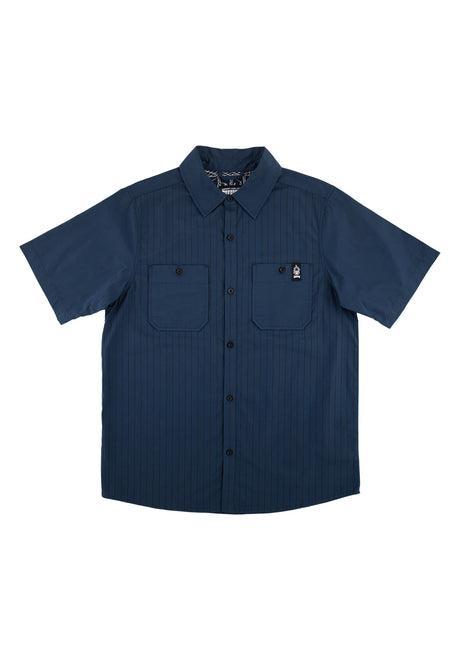 Creature Web 2 Relic Work Top Hemd-Kurzarm navy – Vorderansicht