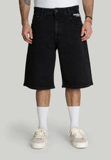 X-Tra Monster Denim Shorts washedblack Vorderansicht