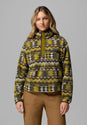 Helvetia II Printed Half Snap Fleece mossygreen-retrotree Vorderansicht
