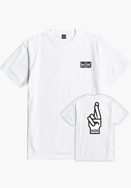Loser-Machine Good Fingers T-Shirt white – Vorderansicht