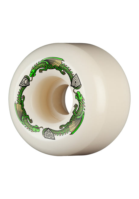 Powell-Peralta Dragons 88A A2 Symmetrical Wide Ride Rolle offwhite – Vorderansicht