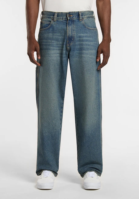 Dickies 958 Baggy Tapered Work Jeans khakitintedblue – Vorderansicht