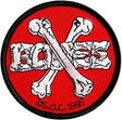 Cross Bones 3.5 Patch red Vorderansicht