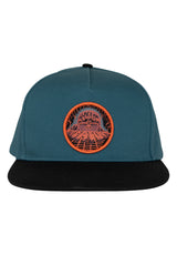 Lost At Sea 5-Panel Structured Snapback darkgreen-black Vorderansicht