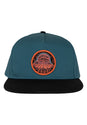 Lost At Sea 5-Panel Structured Snapback darkgreen-black Vorderansicht