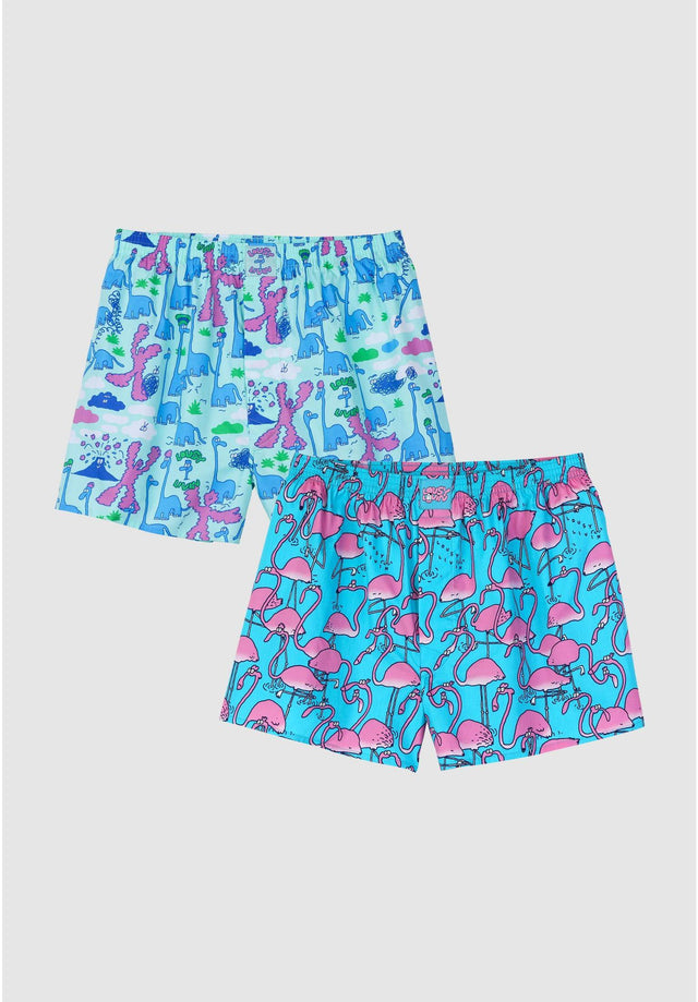 Dino & Greater Flamingo 2er Pack yucca Vorderansicht