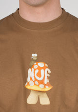 HUF Shroomery T-Shirt camel – Rückenansicht