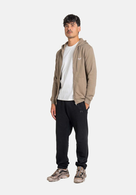 Reell Staple Terry Zip-Hoodie fallenrock – Rückenansicht