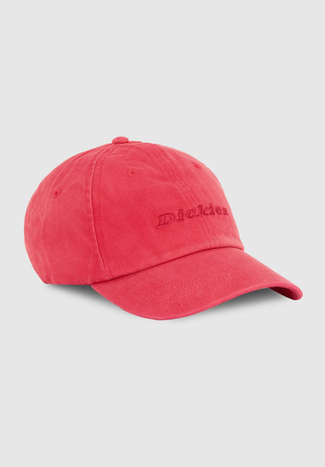 Dickies Middfield Wash Dad Cap garnet – Vorderansicht
