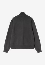 W' Kori Sweater Jacket blackgarmentdyed Rueckenansicht