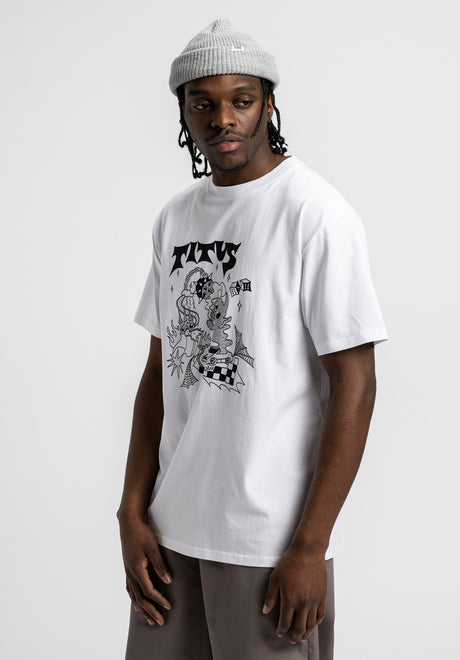 TITUS Devils World T-Shirt white – Vorderansicht