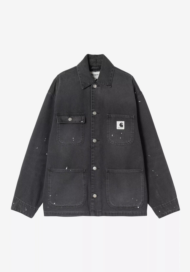 W' OG Michigan Coat blackdestroywash-splatter Vorderansicht