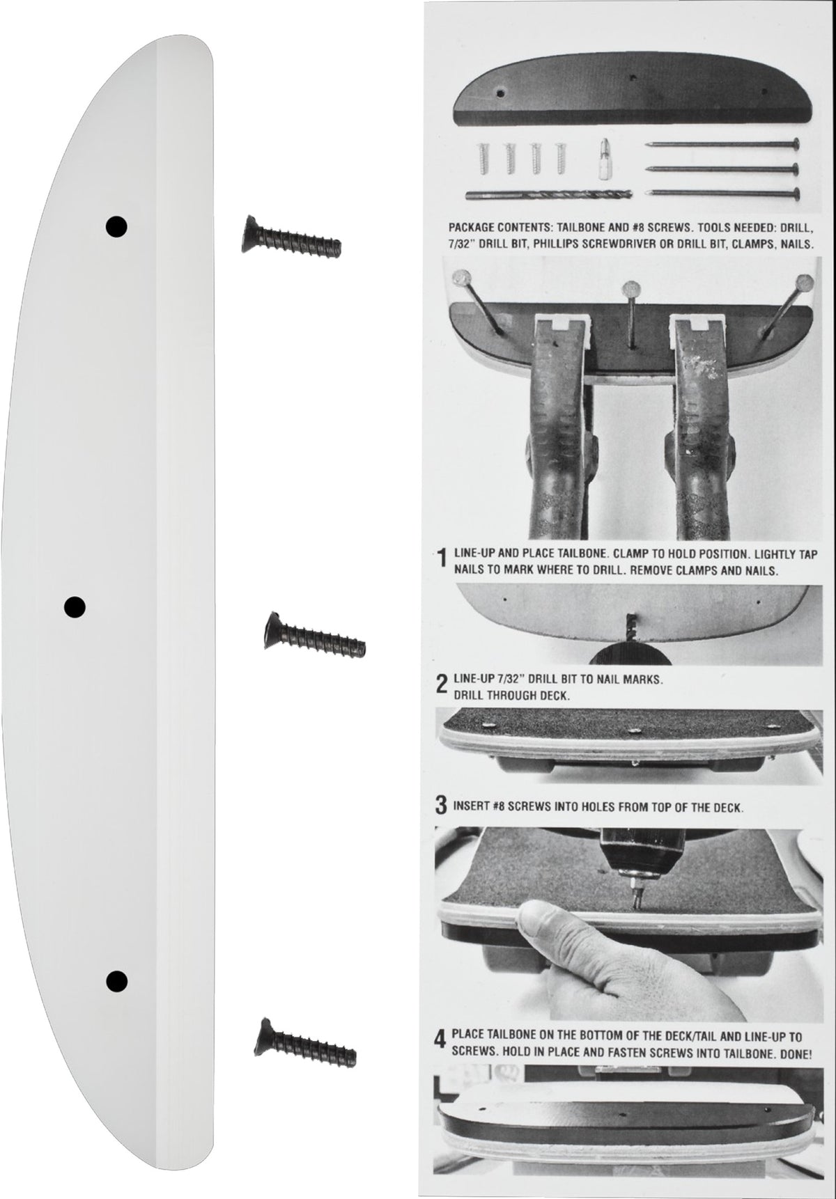 Powell-Peralta Tail Bone Skate-Zubehör white – Detailansicht 1