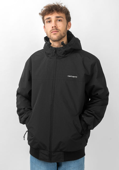 Carhartt WIP Hooded Sail Jacket Winterjacke black-white – Ansicht 1