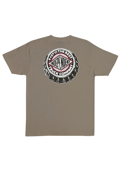 Independent FTR Cap Heavyweight T-Shirt prairie dust – Vorderansicht