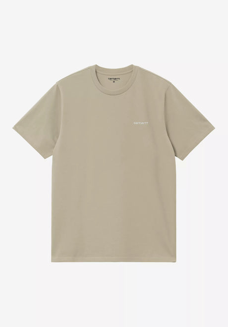 Carhartt WIP Script Embroidery T-Shirt barchan-white – Vorderansicht