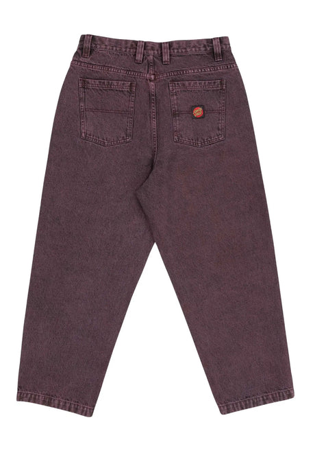 Santa-Cruz Big Pants Jeans darkcherry – Rückenansicht