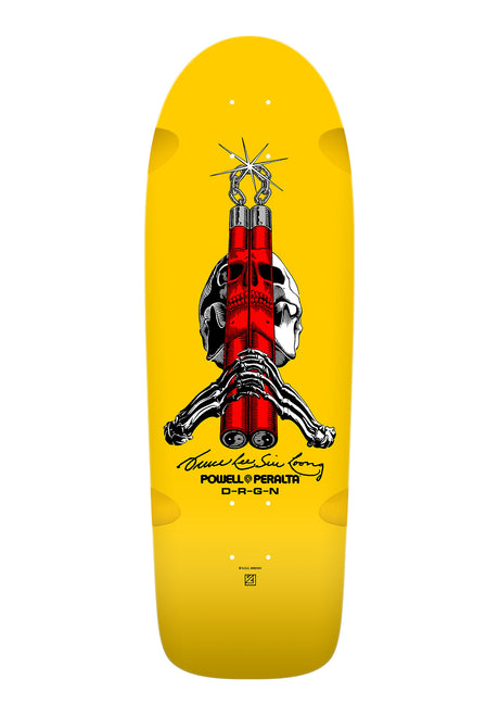 Bruce Lee x Skull & Nunchuck yellow Vorderansicht