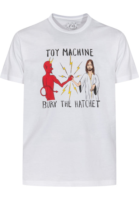 Toy-Machine Bury the Hatchet II T-Shirt white – Vorderansicht