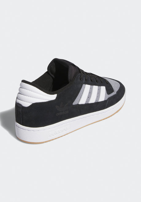 adidas-skateboarding Centennial 85 Low ADV Schuhe Jungs coreblack-grey-white – Rückenansicht