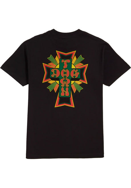 Cross-Logo black-rasta Closeup2