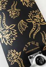 TITUS Devil's Head Classic Komplettboard black-gold – Seitenansicht