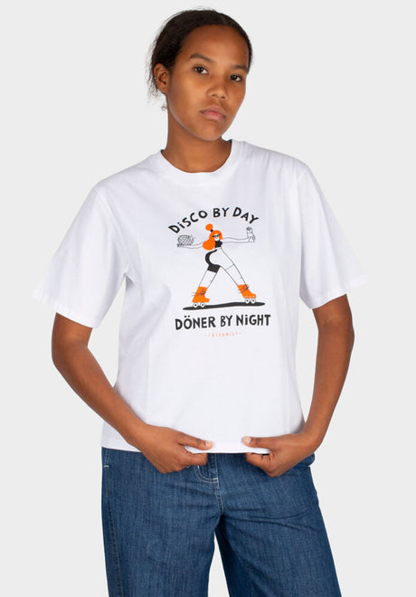 iriedaily Disco Day T-Shirt white – Vorderansicht