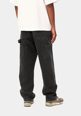 Double Knee Pant Denim blackstonewashed Rueckenansicht