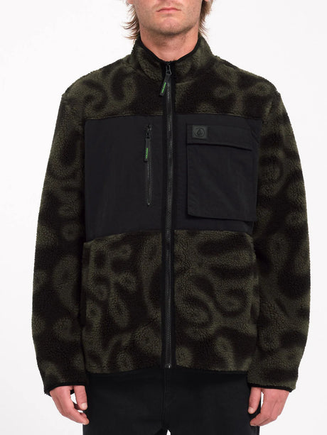 Volcom FA Zephyr Storm Zip Übergangsjacke print – Vorderansicht