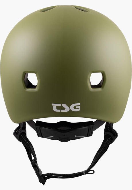 Meta Solid Color satin olive Closeup2