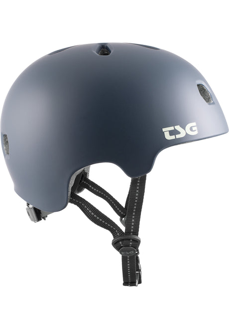 Meta Solid Color satin paynes grey Closeup1