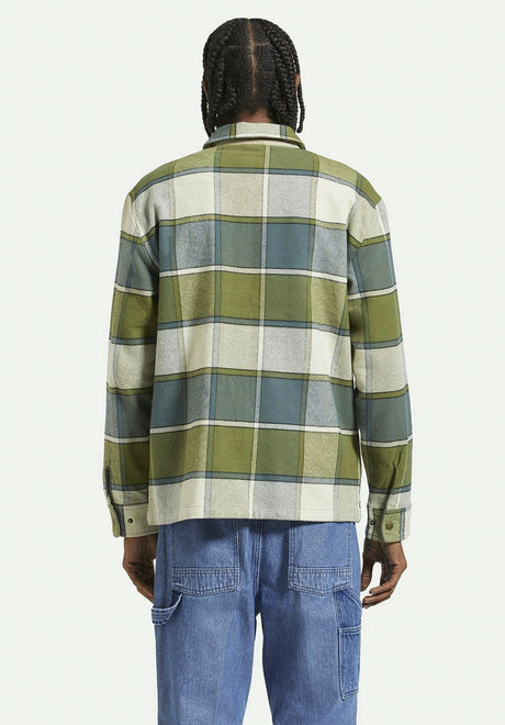 Brixton Motor Übergangsjacke bluemirage-dillplaid – Rückenansicht
